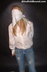Belle, Blindfold and Cuffs