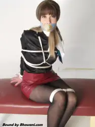 LilMissyUK, Bound in Black Satin 4