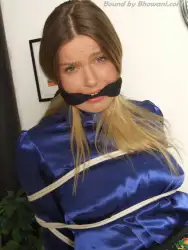 Lottie LaLay, Bound in Blue Satin