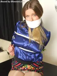 Lottie LaLay, Bound in Blue Satin 4