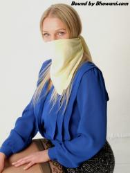 Photo of Abigail Toyne in bondage.