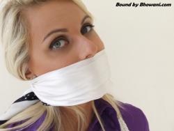 Photo of Chloe Toy in bondage.