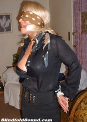 Photo of Lana Cox in bondage.