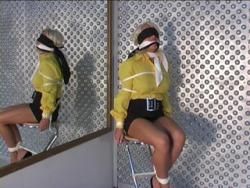 Photo of Lana Cox in bondage.